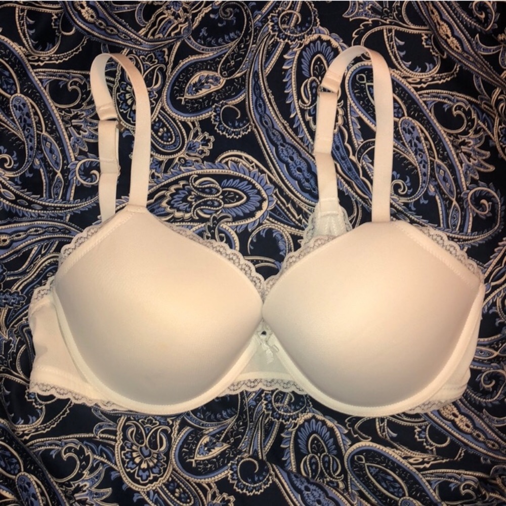 Aerie White Everyday Plunge Bra